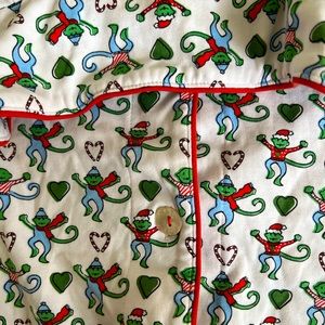 roller rabbit christmas monkey pajamas